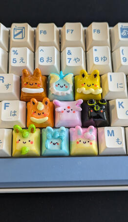 Dinkey Caps (Artisan Clay Keycaps)